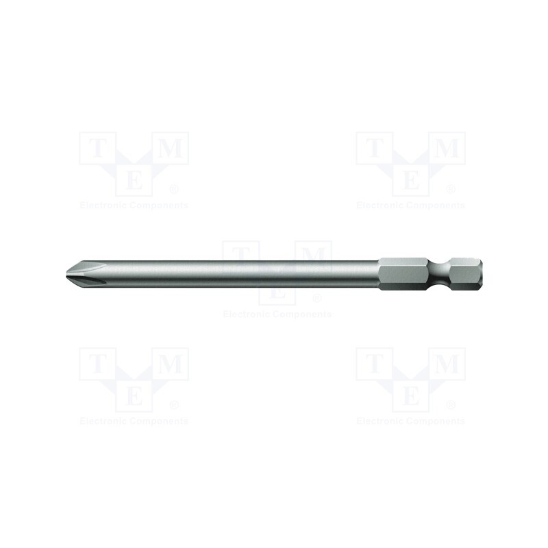 1 pcs x WERA - 5059760001 - Screwdriver bit, Phillips, PH1, Overall len: 89mm