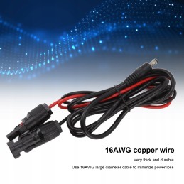 16awg solar connector to dc 5 5mm male cable