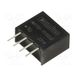 1 pcs x AIMTEC - AM1SS-1515SJZ - Converter: DC/DC, 1W, Uin: 13.5÷16.5V, Uout: 15VDC, Iout: 67mA, SIP4