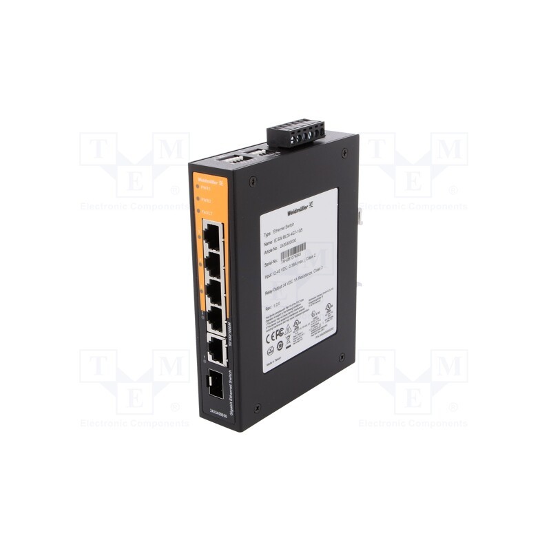 1 pcs x WEIDMu00dcLLER - IE-SW-BL05-4GT-1GS - Switch Ethernet, unmanaged, Number of ports: 5, Usup: 9.6÷60VDC