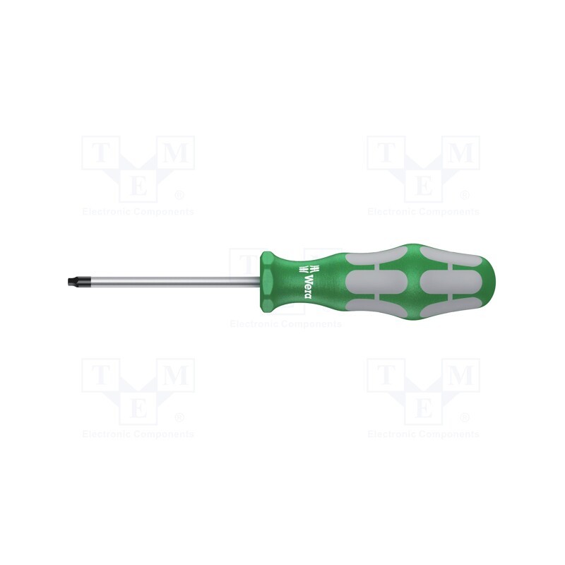 1 pcs x WERA - 5117682001 - Screwdriver, square, 1, Blade length: 80mm, Overall len: 178mm
