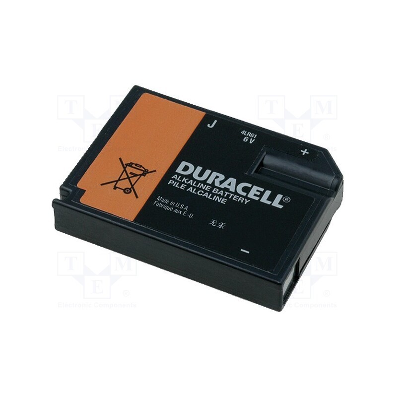 1 pcs x DURACELL - 7K67 J - Battery: alkaline, 6V, 4LR61,J, non-rechargeable, 9x35x48mm
