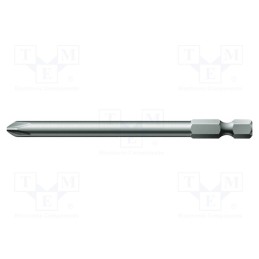 1 pcs x WERA - 5059795001 - Screwdriver bit, Phillips, PH3, Overall len: 89mm