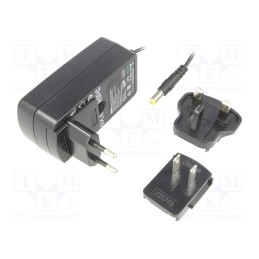 1 pcs x SUNNY - SYS1541-2415-EU/UK/US - Power supply: switched-mode, plug, 15VDC, 1.6A, 24W, Plug: EU