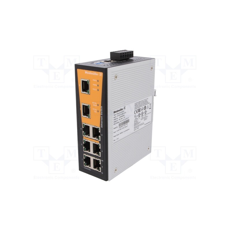 1 pcs x WEIDMu00dcLLER - IE-SW-VL08MT-8TX - Switch Ethernet, managed, Number of ports: 8, Usup: 12÷45VDC, IP30