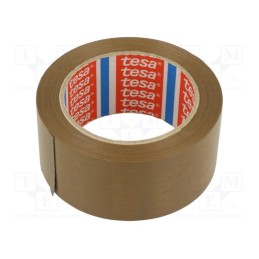 1 pcs x TESA - 04100-00228-00 - Packing tapes, L: 66m, Width: 50mm, brown, natural rubber, 47N/cm