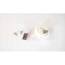 White PVC bottom lift with a lock