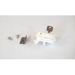 White PVC bottom lift with a lock