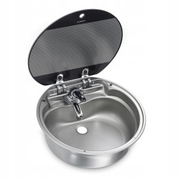 Dometic round caravan sink