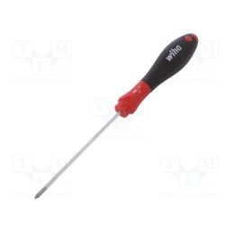 1 pcs x WIHA - 27756 - Screwdriver, Phillips, PH0, SoftFinish®, Blade length: 100mm