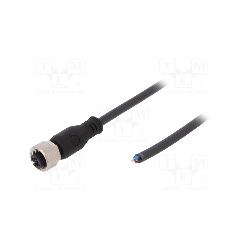 1 pcs x WEIDMu00dcLLER - SAIL-M12BG-4-10U - Connection lead, M12, PIN: 4, straight, 10m, plug, 250VAC, 4A, PUR