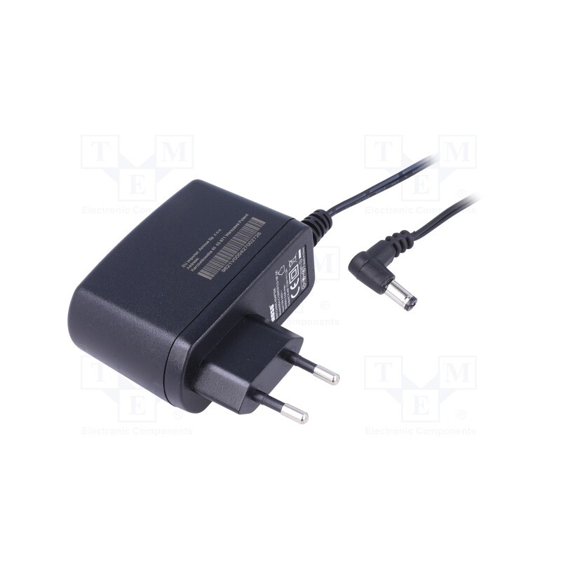 1 pcs x MOSO - MSA-C1200CS12.0-18F-DE-2155-LCN - Power supply: switched-mode, plug, 12VDC, 1.25A, 15W, Plug: EU