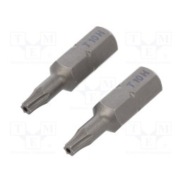 1 set x WIHA - 38649 - Screwdriver bit, Torx® with protection, T10H, Overall len: 25mm