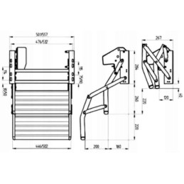 Electric double step input step 12v 440 thule
