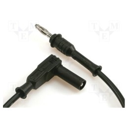 1 pcs x ELECTRO-PJP - 2042-100-SW - Test lead, 70VDC, 33VAC, 20A, Len: 1m, black, Cond.cross sec: 1mm2