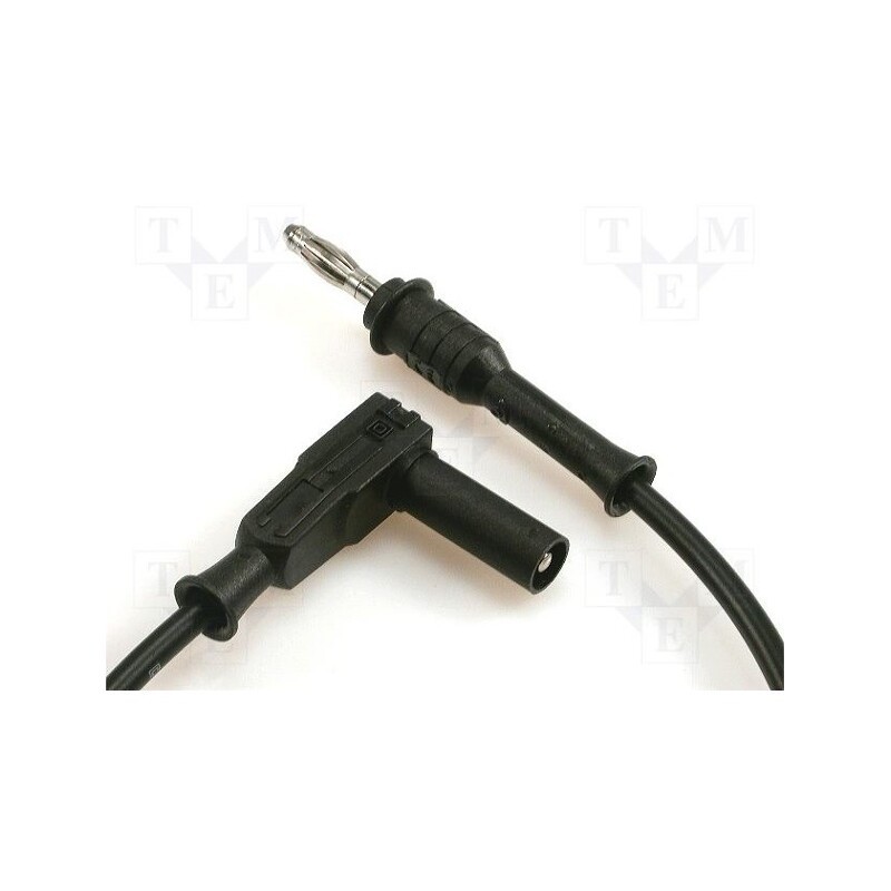 1 pcs x ELECTRO-PJP - 2042-100-SW - Test lead, 70VDC, 33VAC, 20A, Len: 1m, black, Cond.cross sec: 1mm2