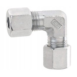 Gok gas angle connector 2 x RVS 10mm elbow