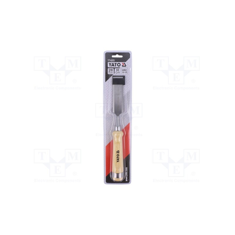 1 pcs x YATO - YT-6253 - Chisel, Application: wood, 28mm, Chrom-vanadium steel