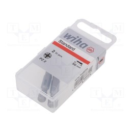 1 set x WIHA - 38680 - Screwdriver bit, Pozidriv®, PZ2, Overall len: 50mm, 2pcs.