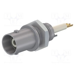 1 pcs x STu00c4UBLI - 67.9764-28 - Connector: BNC, socket, grey, Connection: screw, on panel, 5÷40°C