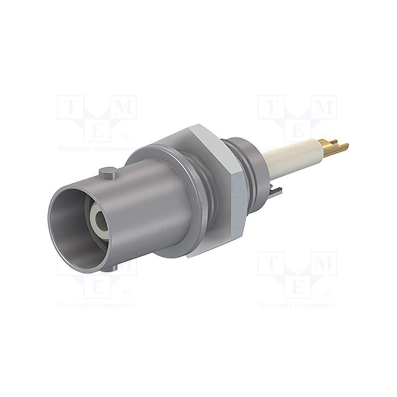 1 pcs x STu00c4UBLI - 67.9764-28 - Connector: BNC, socket, grey, Connection: screw, on panel, 5÷40°C
