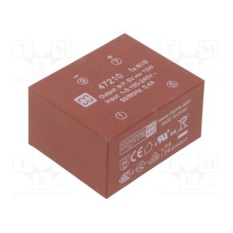 1 pcs x MYRRA - 47210 - Converter: AC/DC, 10W, 85÷265VAC, Usup: 120÷370VDC, Uout: 5VDC, 74%