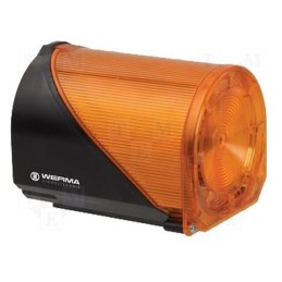 1 pcs x WERMA - 44430075 - Signaller: lighting-sound, 24VDC, siren,flashing light, LED, IP65