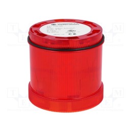 1 pcs x WERMA - 64110000 - Signaller: lighting, bulb BA15D, red, 12÷240VDC, 12÷240VAC, IP65