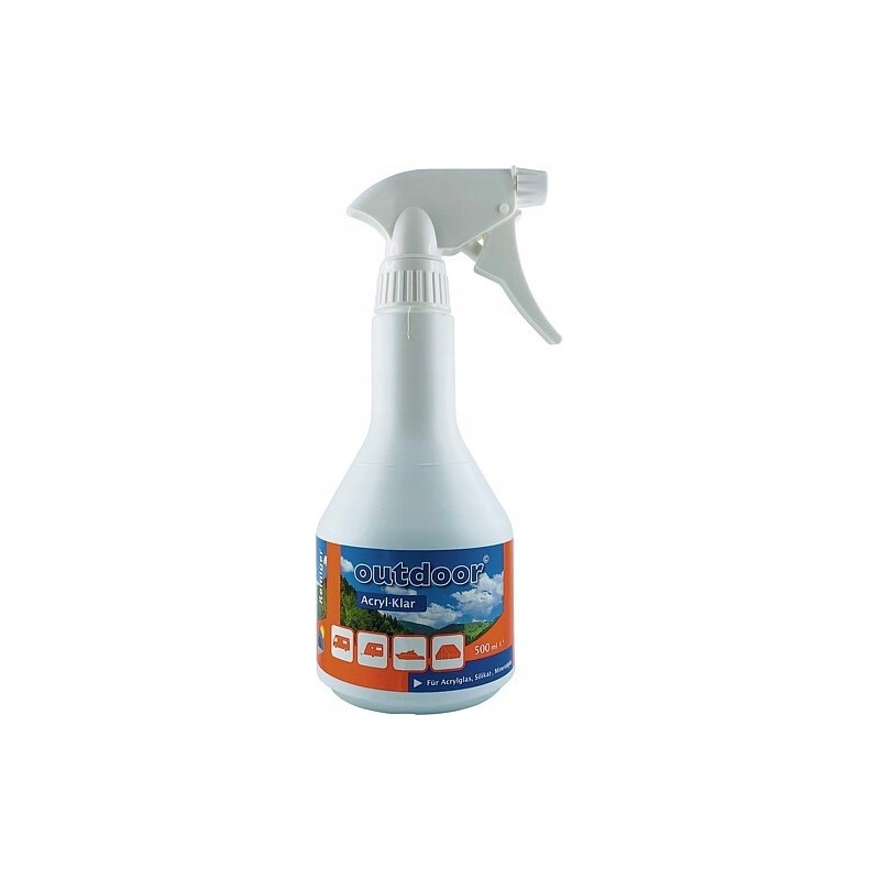 Acrylic window cleaner for a camper