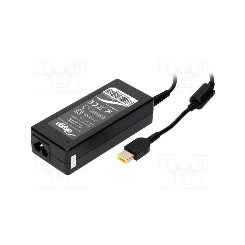 1 pcs x AKYGA - CPSUNOTAKY-07387 - Power supply: switched-mode, 20VDC, 3.25A, Out: 11/4,5, 65W, 0÷40°C