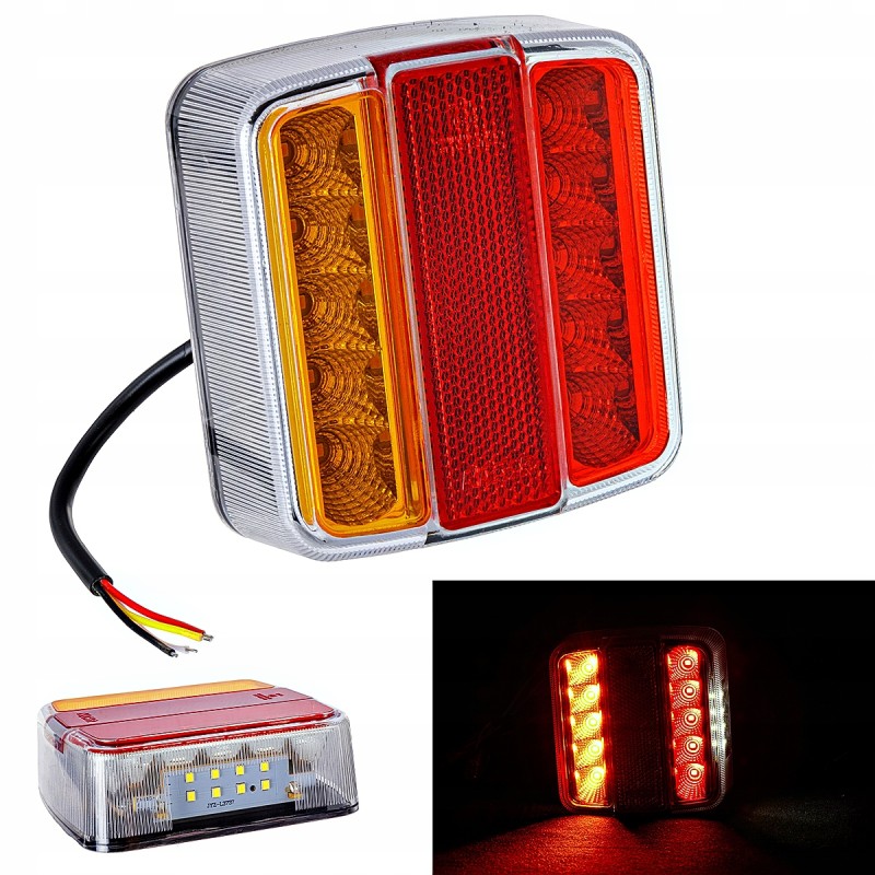 Universal LED rear lamp, 4 functions