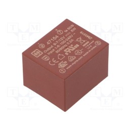 1 pcs x MYRRA - 47154 - Converter: AC/DC, 5W, 85÷265VAC, Usup: 120÷370VDC, Uout: 12VDC, 75%