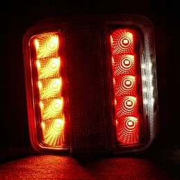Universal LED rear lamp, 4 functions