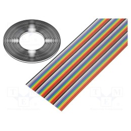 1 rol x BQ CABLE - FLCC-40/30 - Wire: ribbon, 40x28AWG, 1.27mm, stranded, Cu, unshielded, PVC, 300V