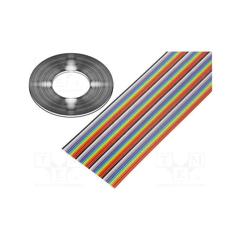 1 rol x BQ CABLE - FLCC-40/30 - Wire: ribbon, 40x28AWG, 1.27mm, stranded, Cu, unshielded, PVC, 300V