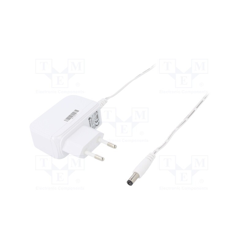 1 pcs x POS - POS05200A-WH - Power supply: switched-mode, plug, 5VDC, 2A, 10W, Plug: EU, 79.11%