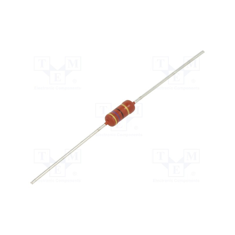 10 pcs x VISHAY - PR02000204709JA100 - Resistor: metal film, THT, 47Ω, 2W, ±5%, Ø3.9x10mm, 250ppm/°C, axial
