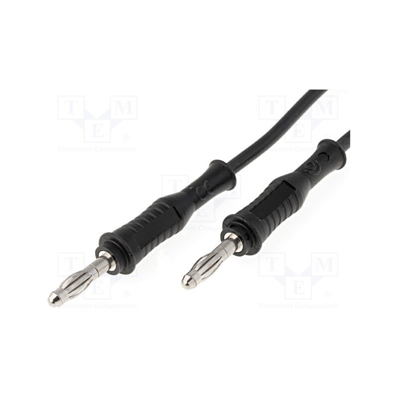 1 pcs x ELECTRO-PJP - 2019-100-SW - Test lead, 70VDC, 33VAC, 20A, banana plug 4mm,both sides, Len: 1m