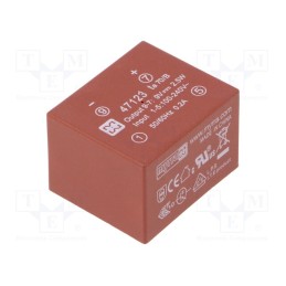 1 pcs x MYRRA - 47123 - Converter: AC/DC, 2.5W, 85÷265VAC, Usup: 120÷370VDC, Uout: 9VDC