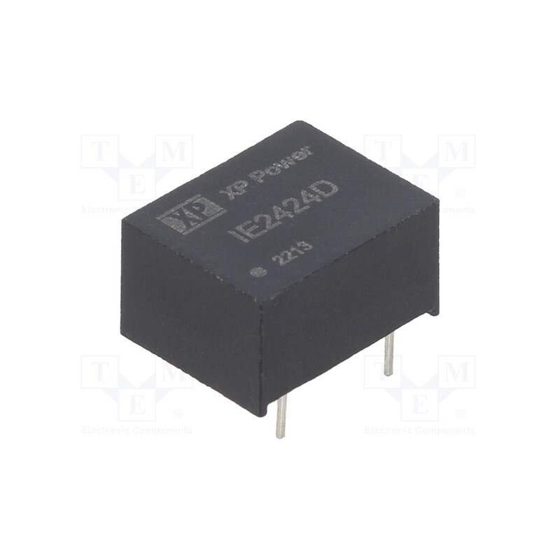 1 pcs x XP POWER - IE2424D - Converter: DC/DC, 1W, Uin: 24V, Uout: 24VDC, Iout: 42mA, DIP, 150kHz