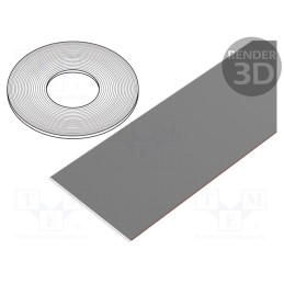 1 rol x CONNFLY - DS1057-64A282R-76.5 - Wire: ribbon, 1.27mm, stranded, Cu, unshielded, PVC, grey, 76m