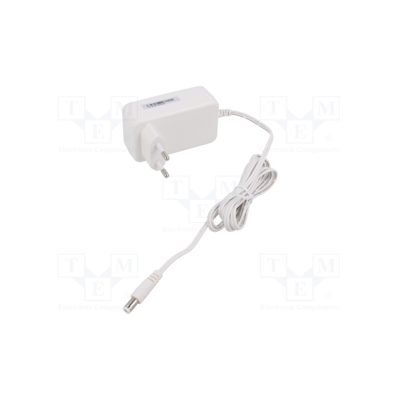 1 pcs x POS - POSC12200A-H-WH - Power supply: switched-mode, plug, 12VDC, 2A, 24W, Plug: EU, 86.2%