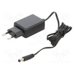 1 pcs x MEAN WELL - SGAS15E12-P1J - Power supply: switched-mode, plug, 12VDC, 1.25A, 15W, Plug: EU, 85%