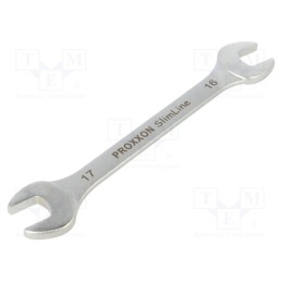 1 pcs x PROXXON - 23842 - Wrench, spanner, 16mm,17mm, Chrom-vanadium steel, SlimLine