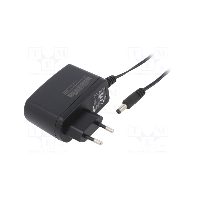 1 pcs x MOSO - MSA-C1200CS12.0-18F-DE-2555 - Power supply: switched-mode, plug, 12VDC, 1.25A, 15W, Plug: EU