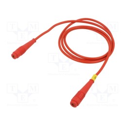 1 pcs x STu00c4UBLI - 64.1024-10022 - Test lead, 60VDC, 30VAC, 32A, banana socket 4mm,both sides, red