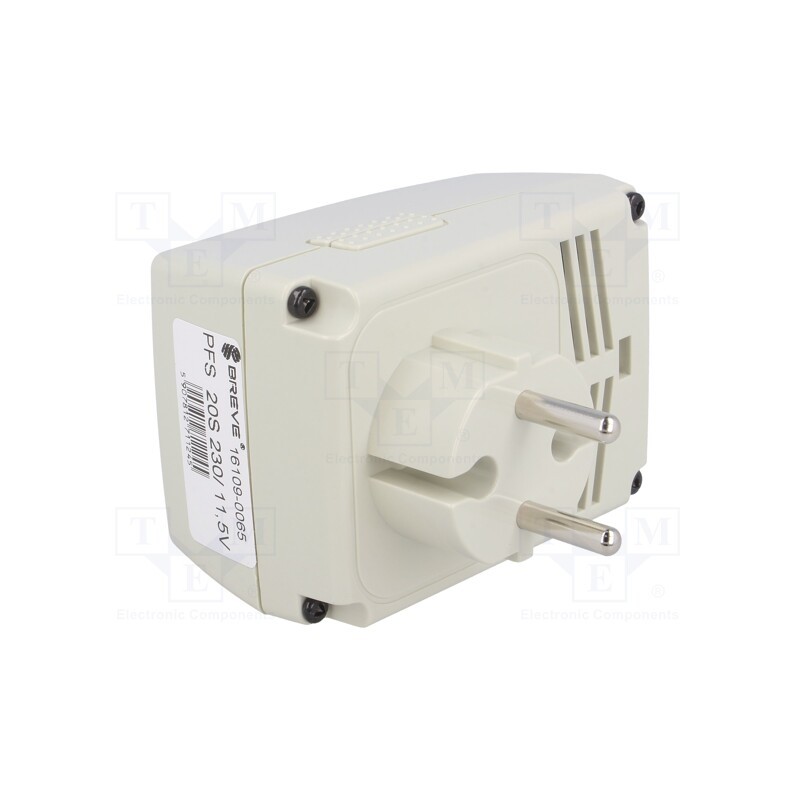 1 pcs x BREVE TUFVASSONS - PFS 20S 230/11.5V - Power supply: transformer type, non-stabilised,plug, 20W, 1.7A