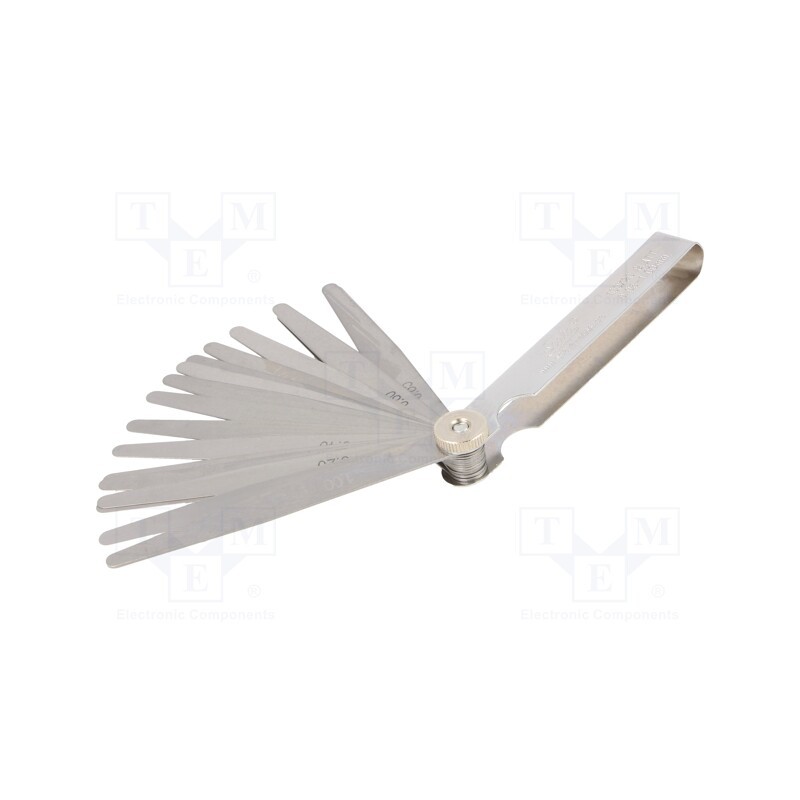 1 pcs x SCALA - 470.103C - Metric feeler gauge, Range: 0,05÷1mm, L: 100mm, Width: 13mm, 20pcs.