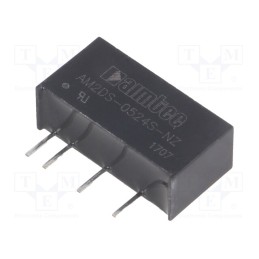 1 pcs x AIMTEC - AM2DS-0524S-NZ - Converter: DC/DC, 2W, Uin: 4.5÷5.5V, Uout: 24VDC, Iout: 83mA, SIP7