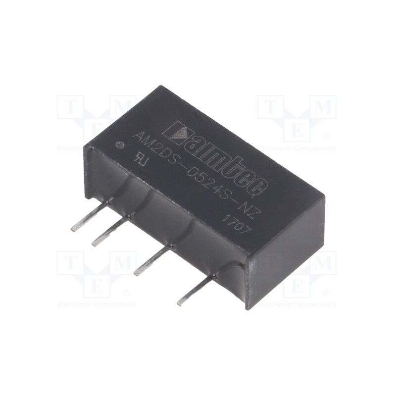 1 pcs x AIMTEC - AM2DS-0524S-NZ - Converter: DC/DC, 2W, Uin: 4.5÷5.5V, Uout: 24VDC, Iout: 83mA, SIP7
